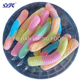 Freeze dried sour gummy worms candy sweets supplier customize private label